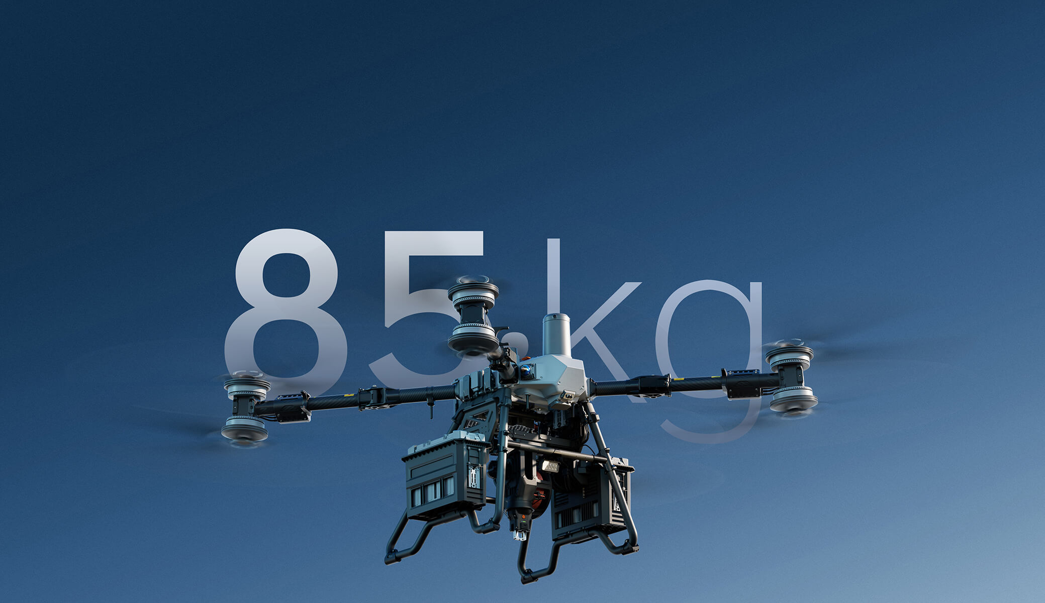DJI FlyCart 100 비행 — 듀얼 배터리 85kg 적재